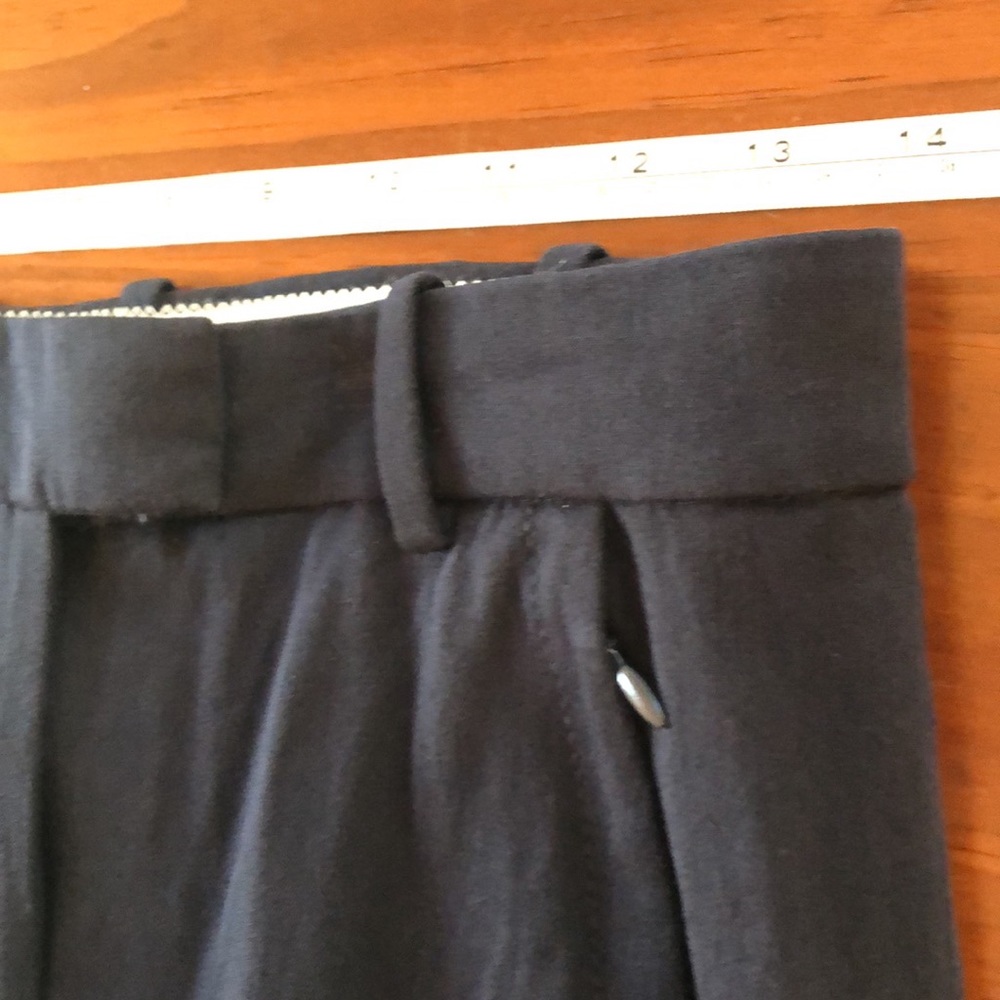 J. Crew Navy Blue Maddie Trouser Bi-Stretch Cotton Slim Straight Dress Pants - Picture 9 of 13